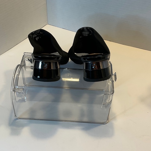 J.Renee Black Open-Toe Slip-On Mule with Low Block Heel - Picture 4 of 6